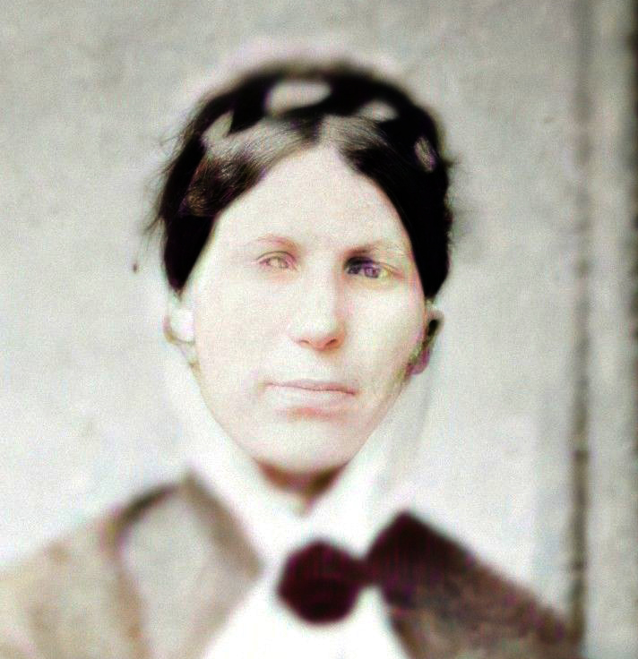 Photo of photos/Mary Rose nee McLennan 1838-1892 colourised portrait_crop